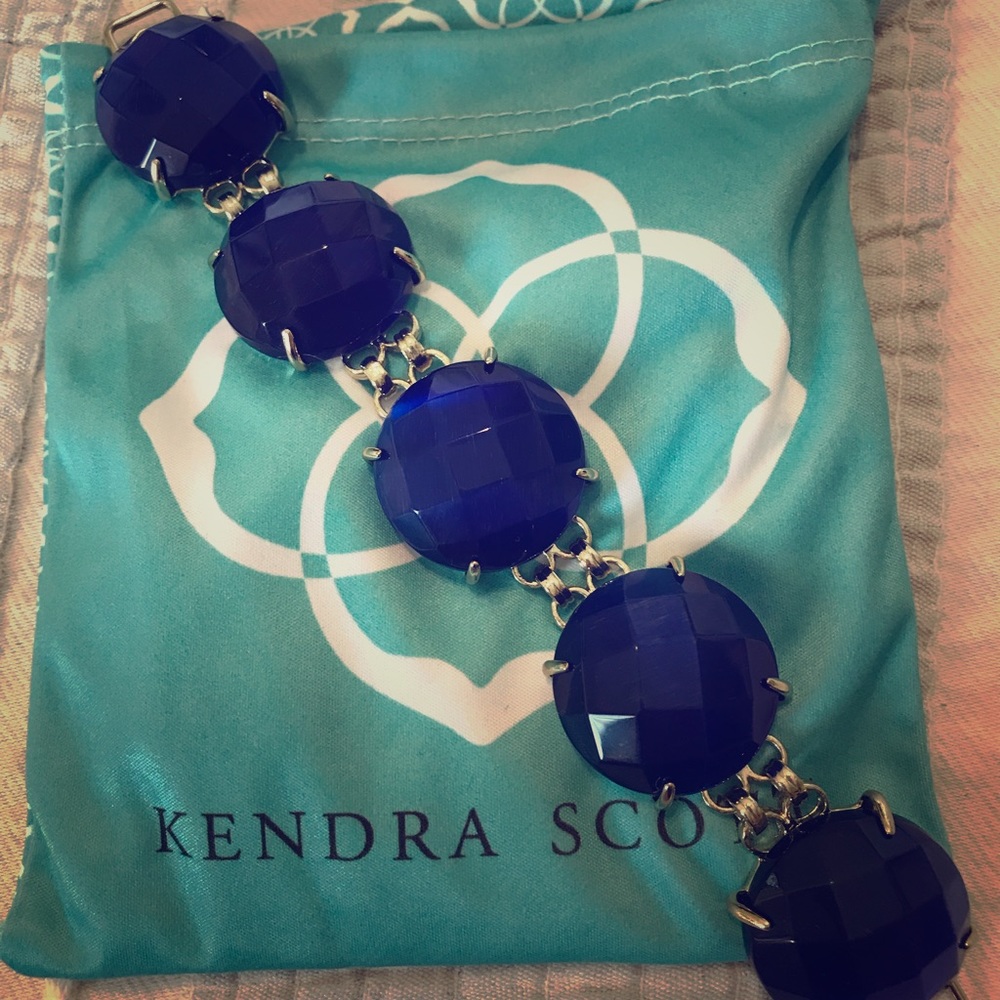 Kendra Scott cobalt blue Cassie bracelet